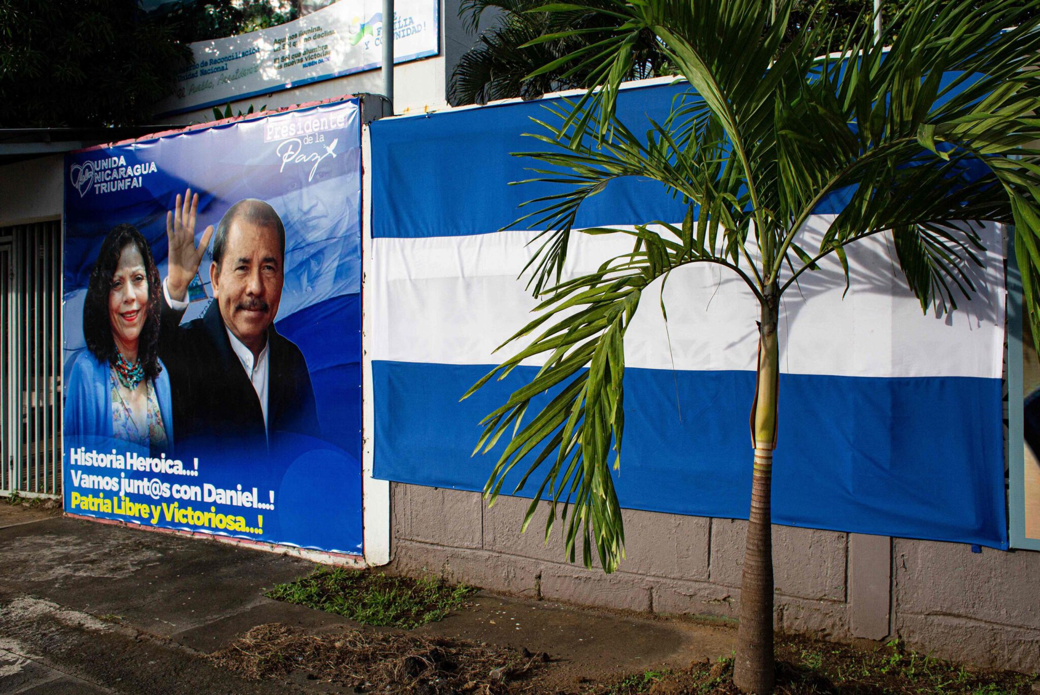 Nicaraguas Präsident Daniel Ortega und seine Vize