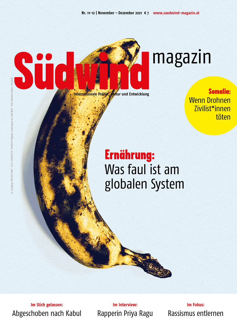 Titelblatt mit einer verfaulten Banane und dem Text 