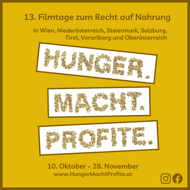 Werbebanner für Filmtage Hunger.Macht.Profite 2026